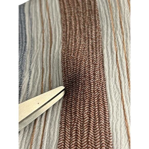 Love University Pants Size Large Striped Boho Coastal Wide Leg Slit Side Buttons - Picture 8 of 12